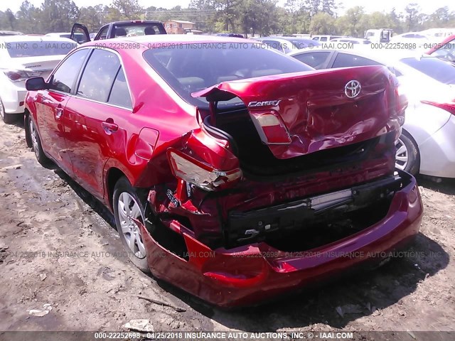 4T1BE46K57U016705 - 2007 TOYOTA CAMRY NEW GENERAT CE/LE/XLE/SE RED photo 3