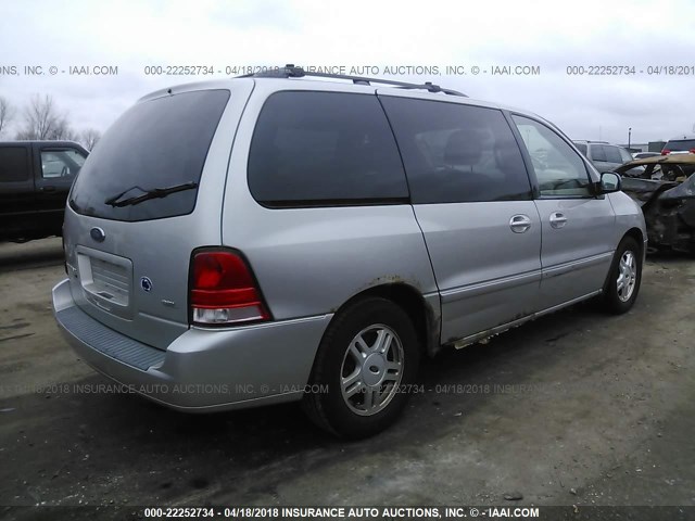 2FMZA522X5BA18331 - 2005 FORD FREESTAR SEL SILVER photo 4