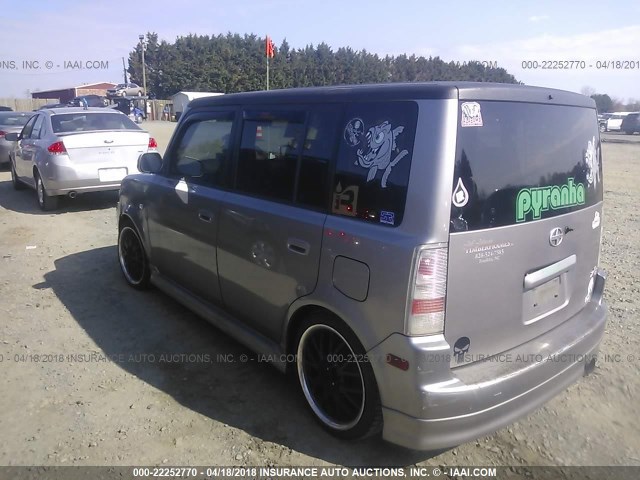 JTLKT334740150584 - 2004 TOYOTA SCION XB ნაცრისფერი ფოტო 3