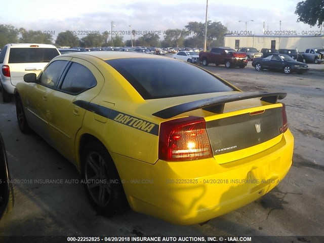 2B3KA53H56H347124 - 2006 DODGE CHARGER R/T YELLOW photo 3