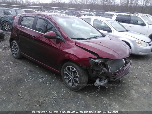 1G1JD6SB8H4146038 - 2017 CHEVROLET SONIC LT RED photo 1