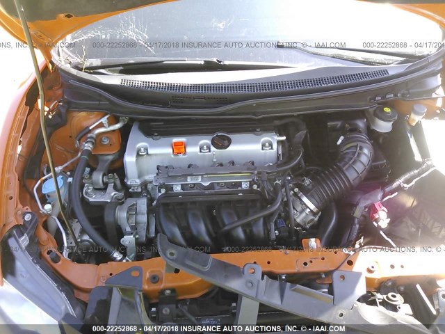 2HGFG4A55FH702795 - 2015 HONDA CIVIC SI ORANGE photo 10