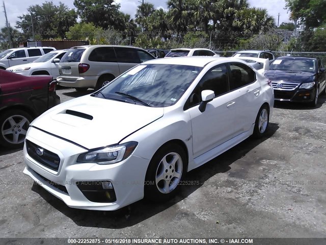 JF1VA2M61H9821781 - 2017 SUBARU WRX STI WHITE photo 2