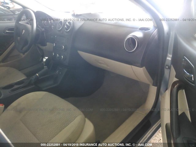 1G2ZF57BX84172314 - 2008 PONTIAC G6 VALUE LEADER/BASE Light Blue photo 5