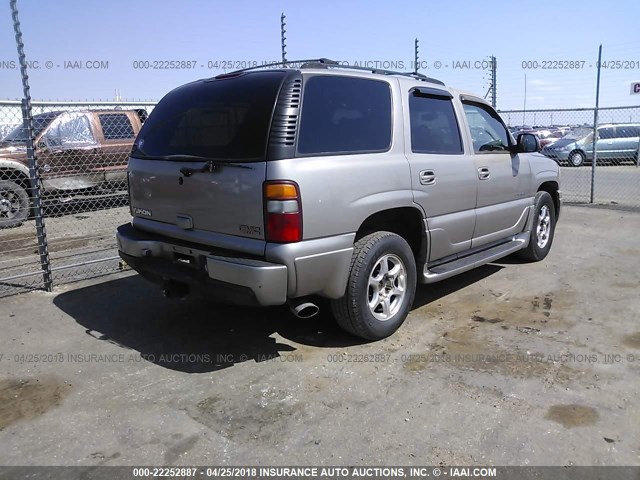 1GKEK63UX1J253019 - 2001 GMC DENALI SILVER photo 4