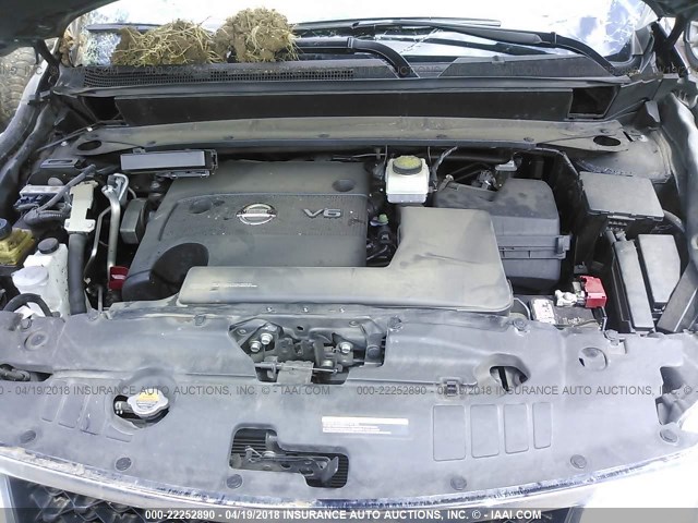 5N1AR2MN6EC676420 - 2014 NISSAN PATHFINDER S/SV/SL/PLATINUM 蓝色 照片 10