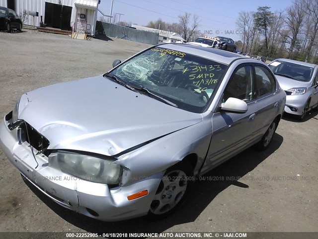 KMHDN45D01U098412 - 2001 HYUNDAI ELANTRA GLS/GT SILVER photo 2