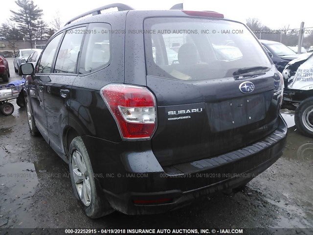 JF2SJABC9GH502523 - 2016 SUBARU FORESTER 2.5I GRAY photo 3