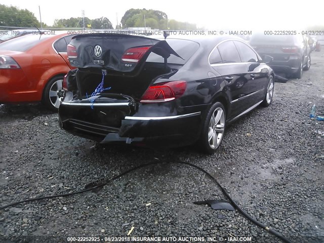 WVWBN7AN6EE537155 - 2014 VOLKSWAGEN CC SPORT BLACK photo 4