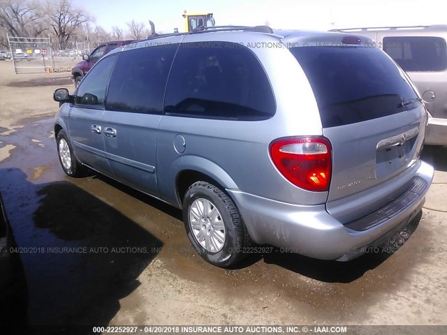 2C4GP44R85R309447 - 2005 CHRYSLER TOWN & COUNTRY LX BLUE photo 3