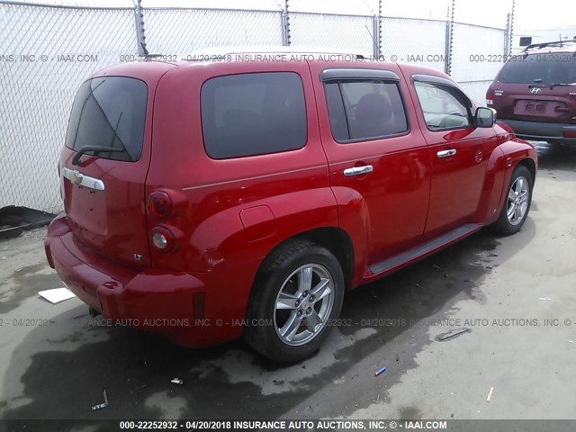 3GNCA23D78S706785 - 2008 CHEVROLET HHR LT RED photo 4