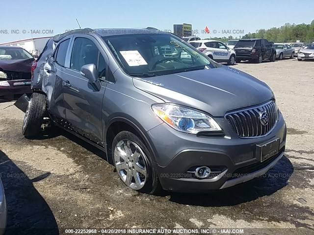 KL4CJDSB5EB599919 - 2014 BUICK ENCORE PREMIUM Gris foto 1
