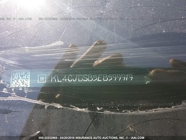 KL4CJDSB5EB599919 - 2014 BUICK ENCORE PREMIUM Gris foto 9