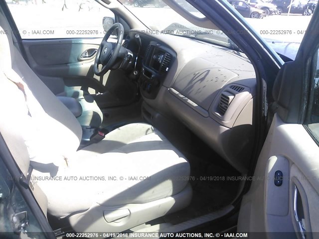 4F2CU08181KM63699 - 2001 MAZDA TRIBUTE LX/ES 绿色 照片 5