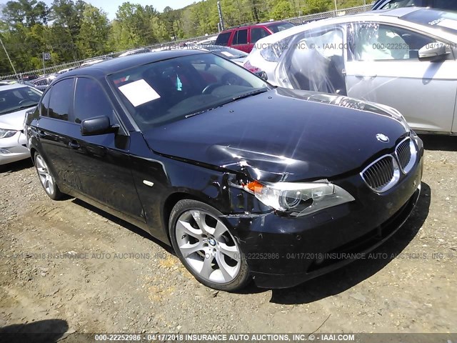 WBANB53547CP06950 - 2007 BMW 550 I BLACK photo 1