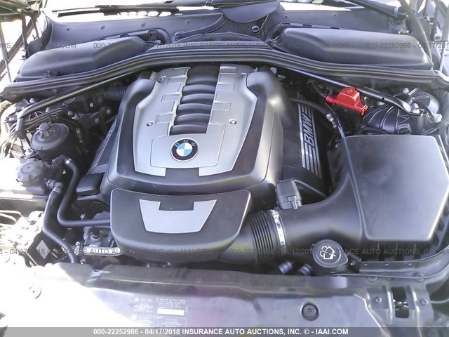 WBANB53547CP06950 - 2007 BMW 550 I BLACK photo 10