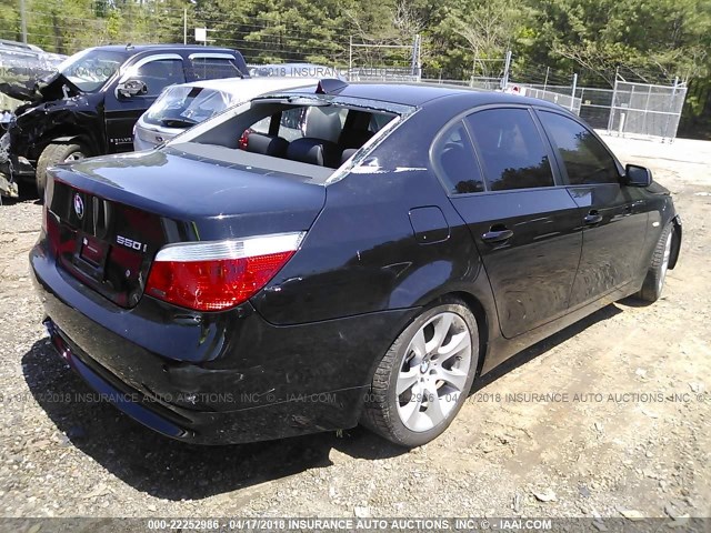 WBANB53547CP06950 - 2007 BMW 550 I BLACK photo 4