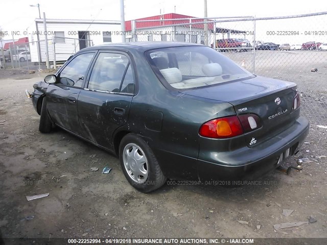 2T1BR12E7YC286332 - 2000 TOYOTA COROLLA VE/CE/LE 绿色 照片 3