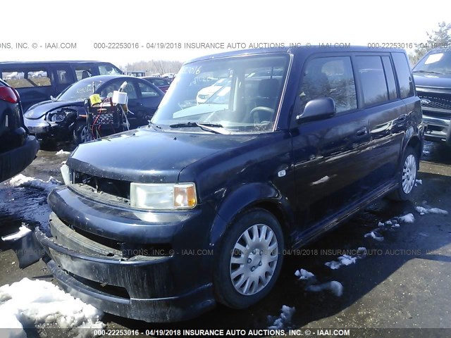 JTLKT324364074780 - 2006 TOYOTA SCION XB Dark Blue photo 2