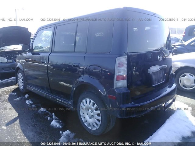 JTLKT324364074780 - 2006 TOYOTA SCION XB Dark Blue photo 3