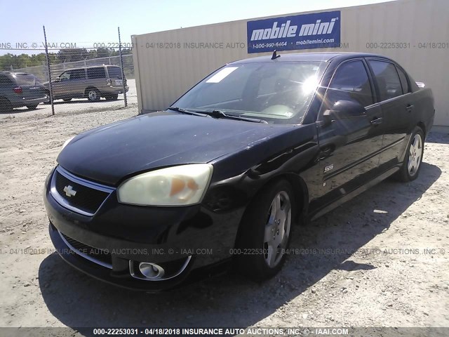 1G1ZW53146F177236 - 2006 CHEVROLET MALIBU SS BLACK photo 2