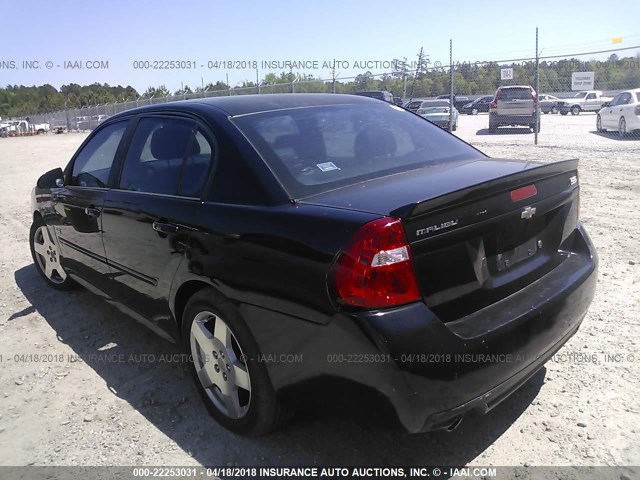 1G1ZW53146F177236 - 2006 CHEVROLET MALIBU SS BLACK photo 3