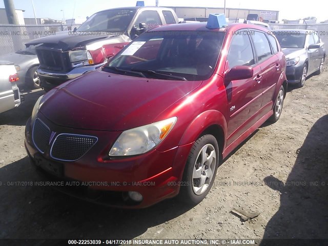 5Y2SM65896Z456999 - 2006 PONTIAC VIBE RED photo 2