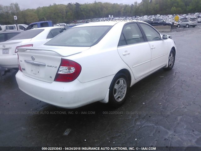 4T1BF32K13U039471 - 2003 TOYOTA CAMRY LE/XLE/SE თეთრი ფოტო 4