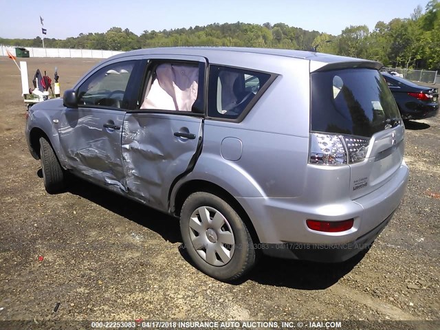 JA4AS2AW7AZ004339 - 2010 MITSUBISHI OUTLANDER ES 银色 照片 3