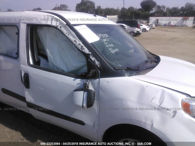 ZFBERFBB2H6H16216 - 2017 RAM PROMASTER CITY SLT Սպիտակ լուսանկար 6