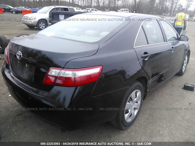 4T1BE46K48U232434 - 2008 TOYOTA CAMRY CE/LE/XLE/SE BLACK photo 4