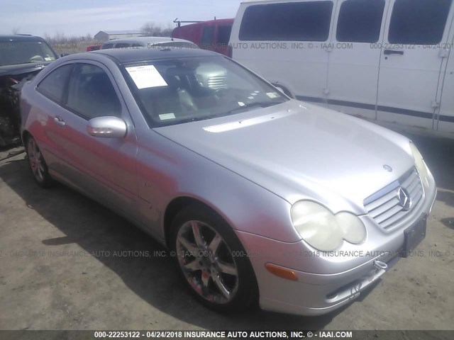 WDBRN40J53A496242 - 2003 MERCEDES-BENZ C 230K SPORT COUPE SILVER photo 1