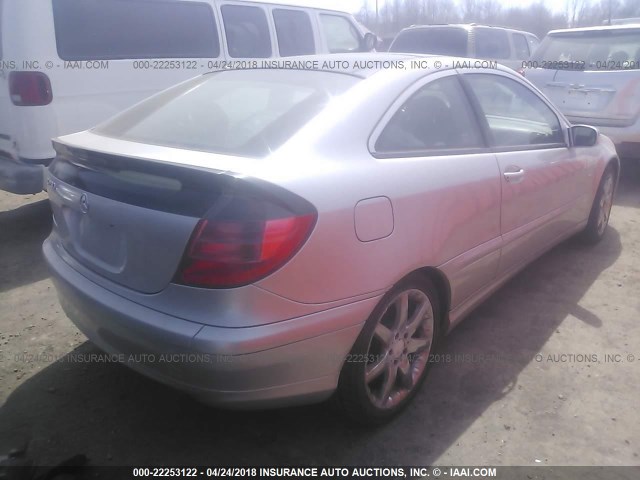 WDBRN40J53A496242 - 2003 MERCEDES-BENZ C 230K SPORT COUPE SILVER photo 4