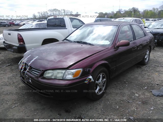 4T1BG22K71U827756 - 2001 TOYOTA CAMRY CE/LE/XLE RED photo 2