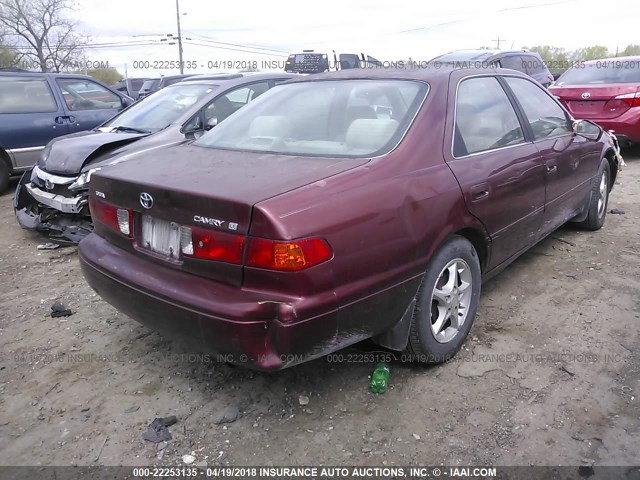 4T1BG22K71U827756 - 2001 TOYOTA CAMRY CE/LE/XLE 红色 照片 4