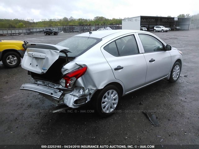 3N1CN7APXGL880868 - 2016 NISSAN VERSA S/S PLUS/SV/SL SILVER photo 4