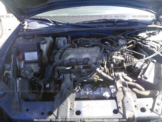 2G1WW12E959270180 - 2005 CHEVROLET MONTE CARLO LS ლურჯი ფოტო 10