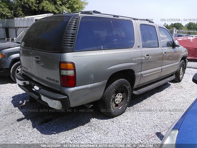 3GNEC16Z22G215409 - 2002 CHEVROLET SUBURBAN C1500 TAN photo 4