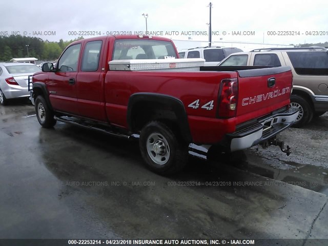 1GCHK29U63E294803 - 2003 CHEVROLET SILVERADO K2500 HEAVY DUTY RED photo 3