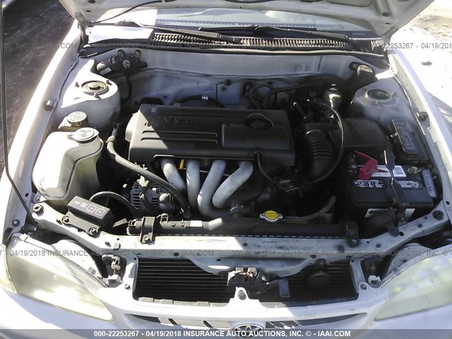 1NXBR12E7YZ303998 - 2000 TOYOTA COROLLA VE/CE/LE 银色 照片 10