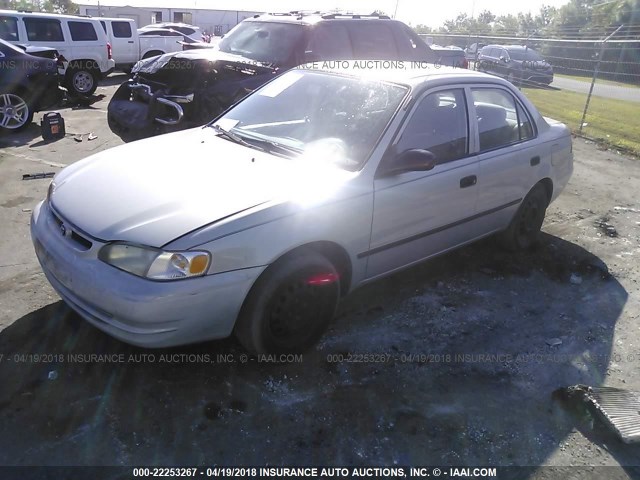 1NXBR12E7YZ303998 - 2000 TOYOTA COROLLA VE/CE/LE 银色 照片 2