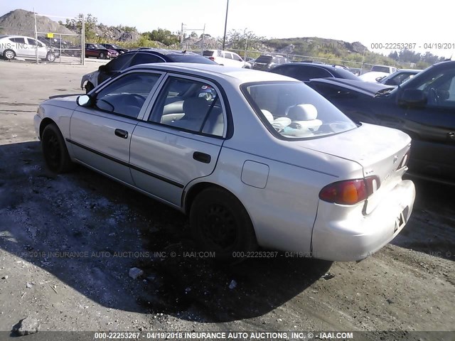 1NXBR12E7YZ303998 - 2000 TOYOTA COROLLA VE/CE/LE SILVER photo 3