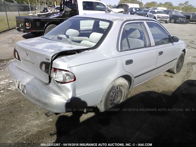 1NXBR12E7YZ303998 - 2000 TOYOTA COROLLA VE/CE/LE 银色 照片 4