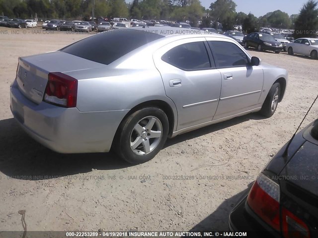 2B3CA3CVXAH231473 - 2010 DODGE CHARGER SXT SILVER photo 4