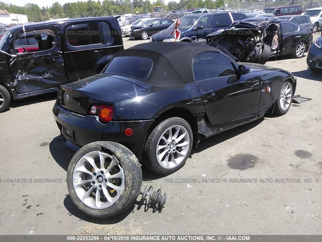 4USBT33544LR67928 - 2004 BMW Z4 2.5 BLACK photo 4