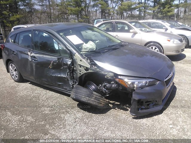 4S3GTAA60J3732949 - 2018 SUBARU IMPREZA GRAY photo 1