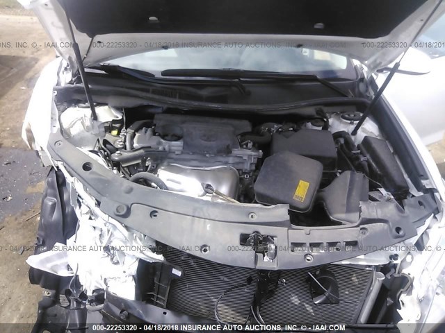 4T1BF1FK8DU688393 - 2013 TOYOTA CAMRY L/SE/LE/XLE WHITE photo 10