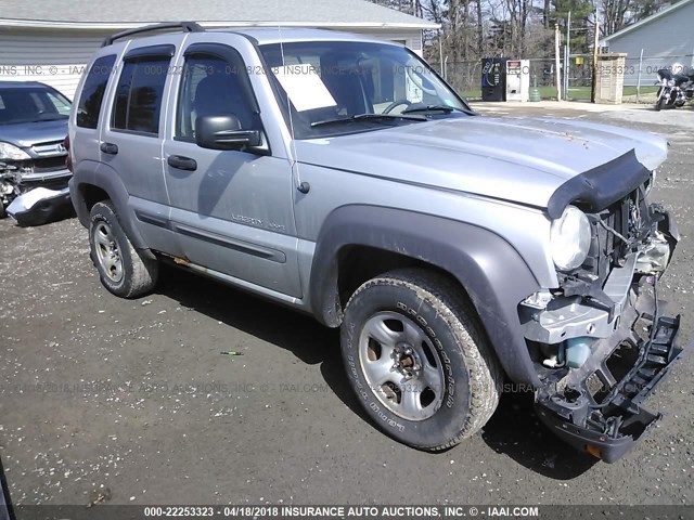1J4GL48KX3W615766 - 2003 JEEP LIBERTY SPORT/FREEDOM ვერცხლისფერი ფოტო 1