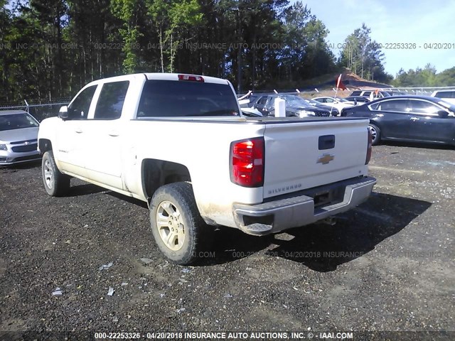 3GCUKREC3FG395749 - 2015 CHEVROLET SILVERADO K1500 LT WHITE photo 3