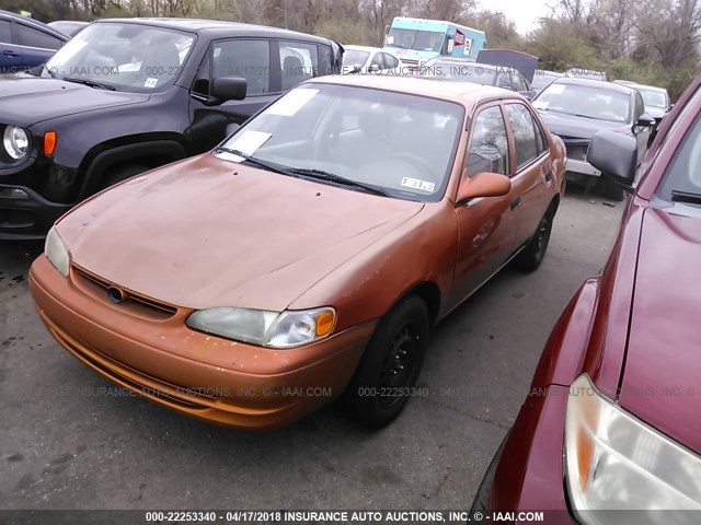 2T1BR12E5WC038948 - 1998 TOYOTA COROLLA VE/CE/LE ORANGE photo 2